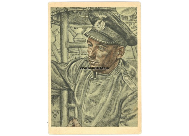 U-Boot Leitender Ingenieur - Willrich postcard