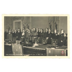 Adolf Hitler with government postcard