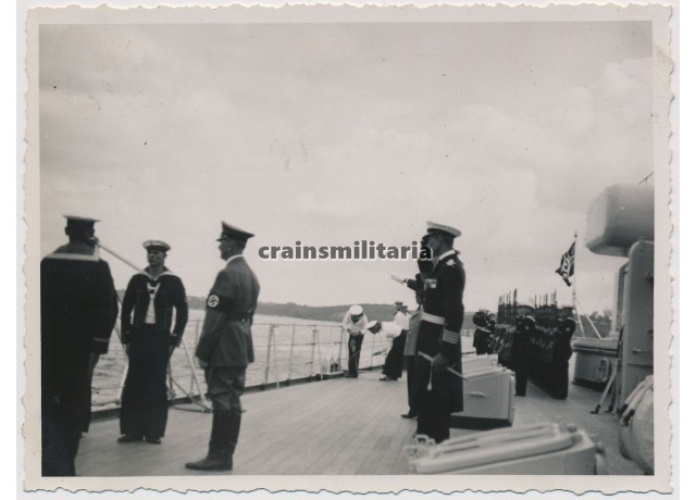 Hitler on battlecruiser Gneisenau