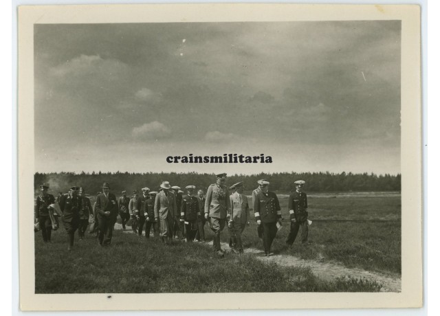 Adolf Hitler with Kriegsmarine admirals