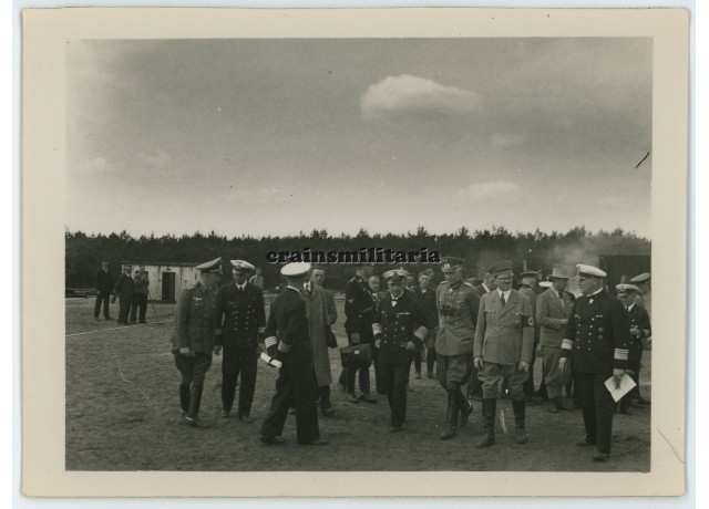 Adolf Hitler with Kriegsmarine admirals