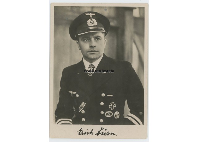 Knight's Cross winner Erich Zürn postcard (U-48)