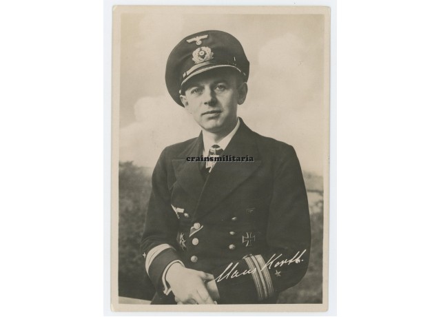 Knight's Cross winner Claus Korth postcard (U-57, U-93)