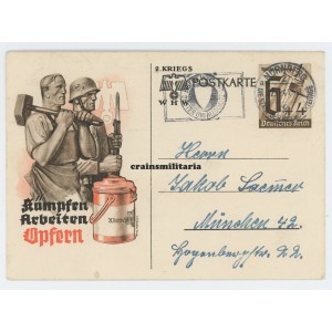 Winterhilfswerk postcard with WHW collection box