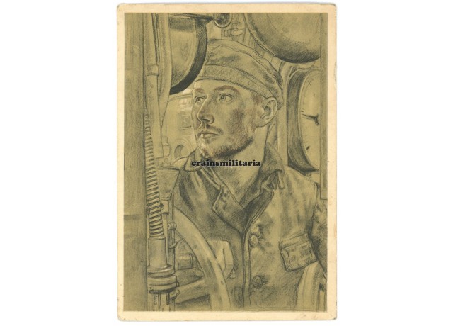 U-Boot Rudergänger - Willrich postcard