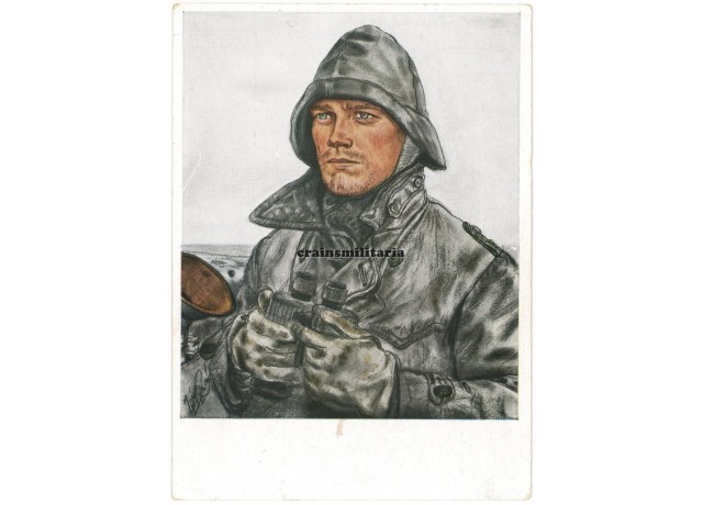 U-Boot Wachoffizier - Willrich postcard