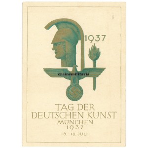Tag der Deutschen Kunst 1937 postcard
