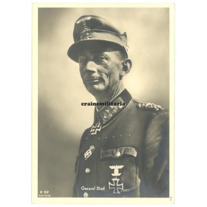 Swords winner Eduard Dietl postcard