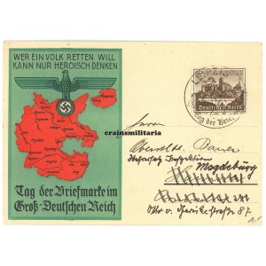 Tag der Briefmarke Leipzig 1940 postcard