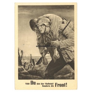 Postcard "Nicht Du bist der Maßstab" - Krakau stamps