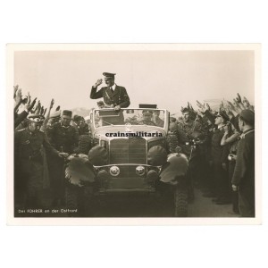 Der Führer an der Ostfront - Adolf Hitler postcard