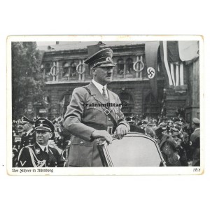 Adolf Hitler in Nürnberg postcard