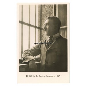 Adolf Hitler in Landsberg prison postcard