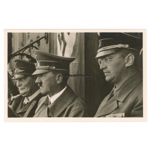 Adolf Hitler with Göring in Sudetenland 1938 postcard
