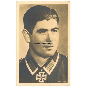 Knight's Cross winner Sebastian Reiser postcard