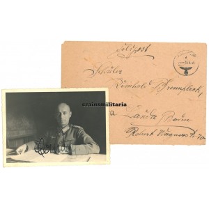 Oak Leaves winner Alexander Conrady - wartime signed photo