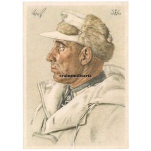Oak Leaves winner Karl Löwrick - Willrich postcard
