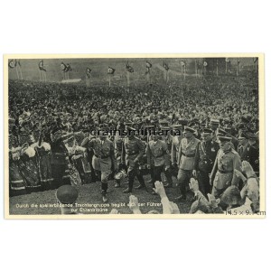 Adolf Hitler in Bückeberg Erntedankfest postcard Adolf Hitler in Bückeberg Erntedankfest postcard