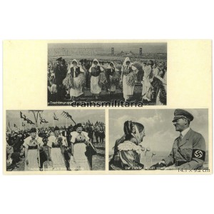 Adolf Hitler in Bückeberg Erntedankfest postcard Adolf Hitler in Bückeberg Erntedankfest postcard
