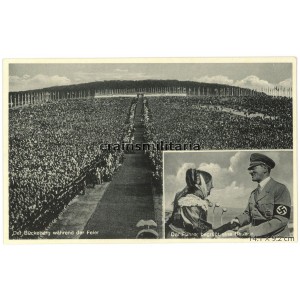 Adolf Hitler in Bückeberg Erntedankfest postcard Adolf Hitler in Bückeberg Erntedankfest postcard