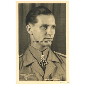 Diamonds winner Hans-Joachim Marseille - Hoffmann postcard Diamonds winner Hans-Joachim Marseille - Hoffmann postcard