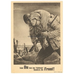 Postcard "Nicht Du bist der Maßstab" - Krakau stamps