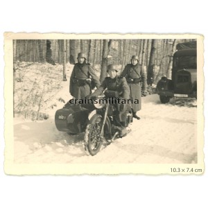 SS Totenkopf Kradmelder photo SS Totenkopf Kradmelder photo