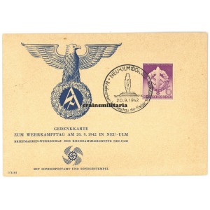 SA Wehrkampftag Neu-Ulm 1942 postcard