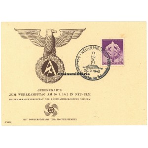 SA Wehrkampftag Neu-Ulm 1942 postcard