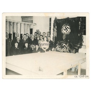 Adolf Hitler bust in political meeting