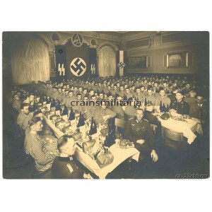 SS and HJ banners in hospital Christmas party