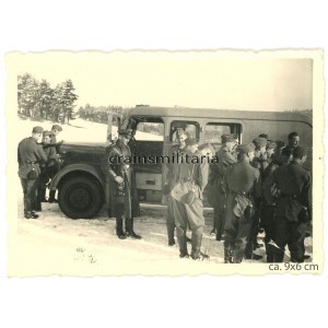 SS Officer with bus