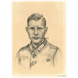 Knight's Cross winner Hubert Brinkforth postcard