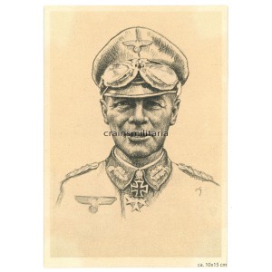 Diamonds winner Erwin Rommel postcard