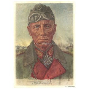 Diamonds winner Erwin Rommel postcard