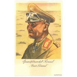 Diamonds winner Erwin Rommel postcard