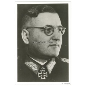 Knight's Cross winner Theodor Busse - postwar signed portrait