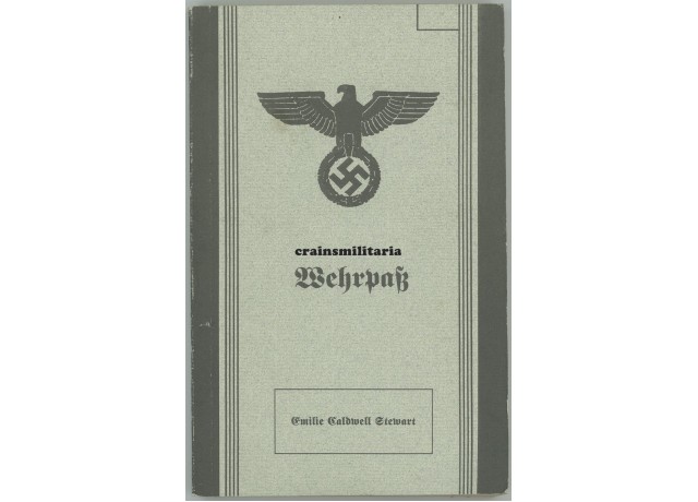 E. Caldwell Stewart - Wehrpass E. Caldwell Stewart - Wehrpass