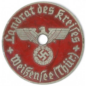 Landrate Weissensee license plate