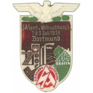 SA-Gruppe Westfalen Dortmund 1938 sport tinnie SA-Gruppe Westfalen Dortmund 1938 sport tinnie