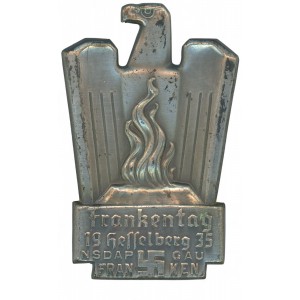 NSDAP Frankentag 1935 Hesselberg tinnie NSDAP Frankentag 1935 Hesselberg tinnie
