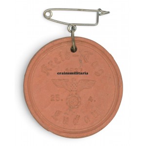 NSDAP Kreistag Luckau 1937 ceramic tinnie
