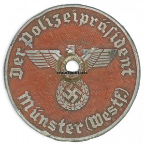 Der Polizeipräsident Münster license plate