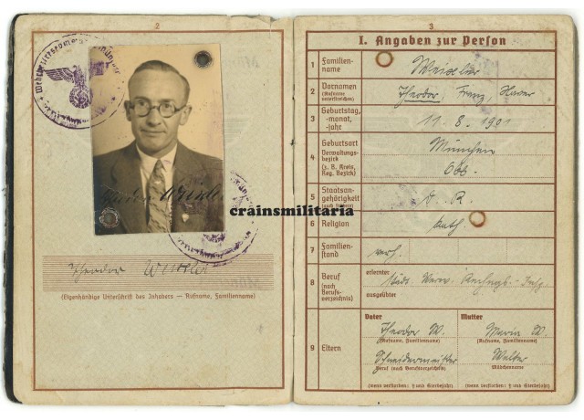 Wehrpass Oberkommando des Heeres