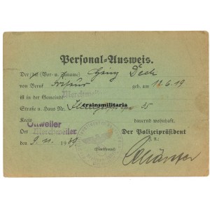 Westwall Personal-Ausweis, Merchweiler