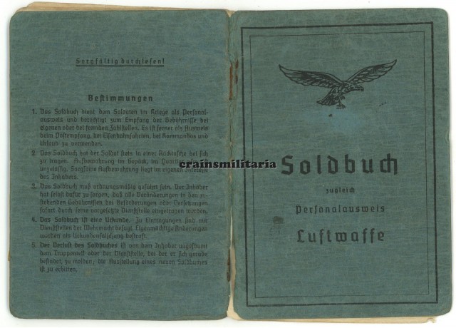 Luftwaffe Africa Photographer Soldbuch Luftwaffe Africa Photographer Soldbuch