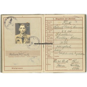 206.ID KIA Wehrpass, Witebsk 1944, anti-partisan