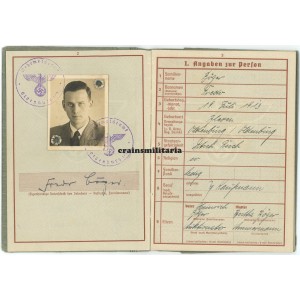 KIA Jäger officer Wehrpass, 58.ID