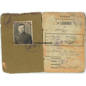 Feldgendarmerie Soldbuch, France 1944 Feldgendarmerie Soldbuch, France 1944