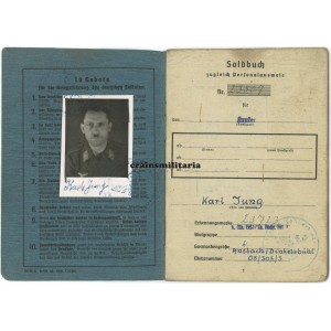 Luftwaffe Funker Soldbuch, died as POW